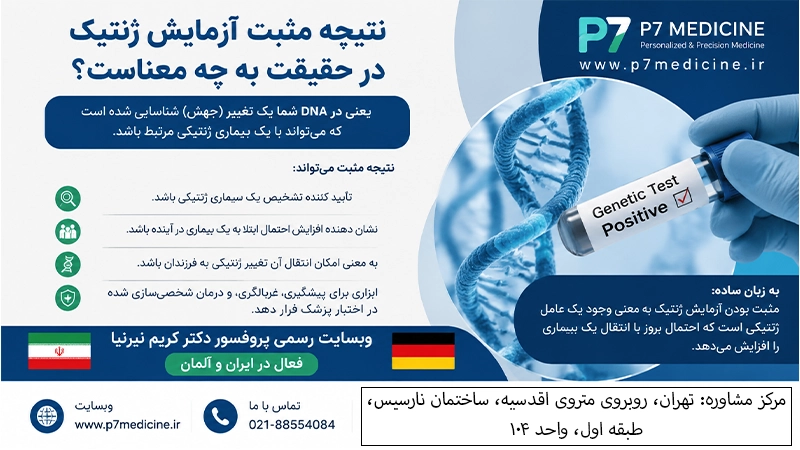 نتیجه مثبت آزمایش ژنتیک در حقیقت به چه معناست